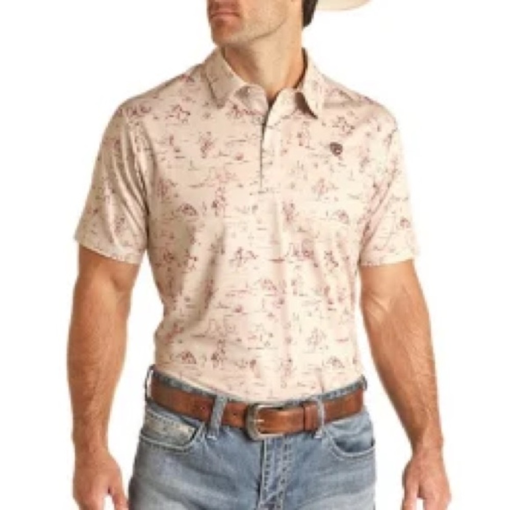 Rock and Roll Cowboy Men’s Polo